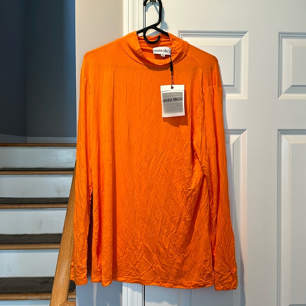 Soft long sleeve orange shirt